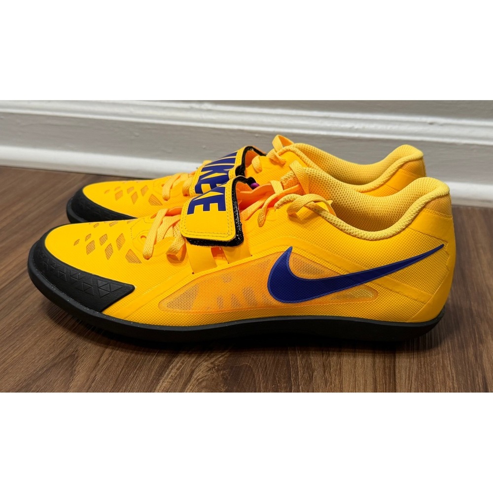 Nike Zoom Rival SD 2 Track Throwing Shoes Citron Indigo Men Sz 9.5 (FZ9665-800)